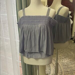 Ramy Brook Light Purple Smocked Blouse